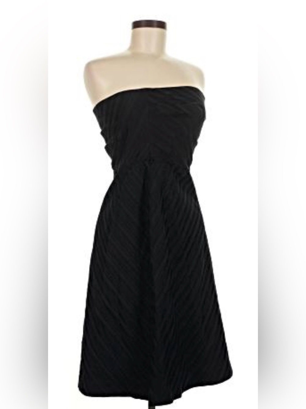 Piazza Sempione strapless chevron A-line dress 8- NWOT